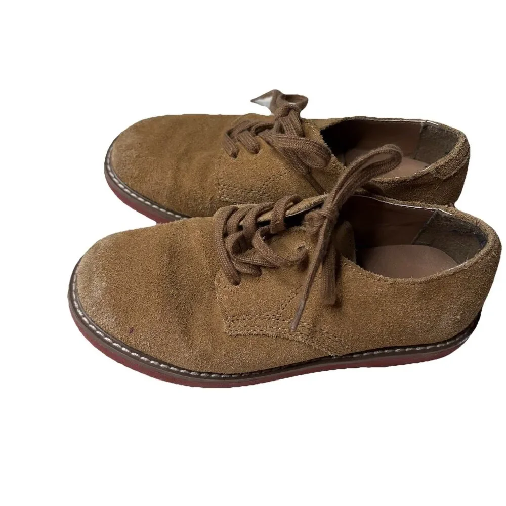 Sperry Caspian III Oxford Leather Upper Brown Shoes Lace Up Little Kids 1M